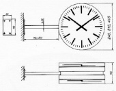 Крепеж для аналоговых часов SCHAUER PW-N23/30/40