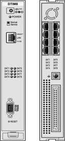 Восьмиканальный модуль интерфейса цифровых терминалов поддерживает до 8 цифровых системных телефонов серий LKD и LDP. 