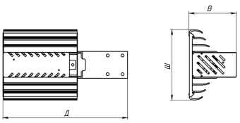 Консольный светодиодный светильник КСС тип "Ш" Кедр СКУ 150 ВТ